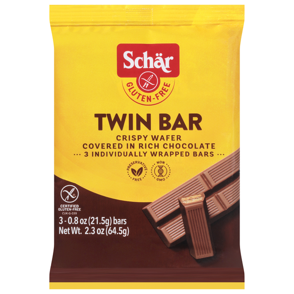 Save on Schar Gluten Free Twin Bar Wafer Cookies 3 ct Order Online