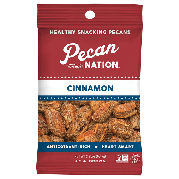 Pecan Nation Cinnamon Healthy Snacking Pecans