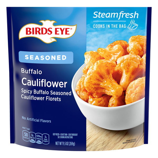 Save on Birds Eye Steamfresh Cauliflower Florets Spicy Buffalo Seasoned Order Online Delivery