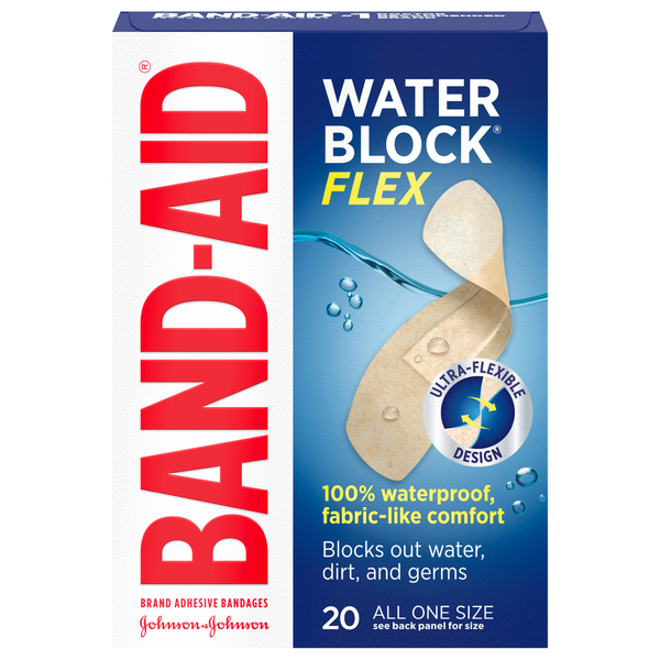 Band-Aid Water Block Flex Bandages One Size