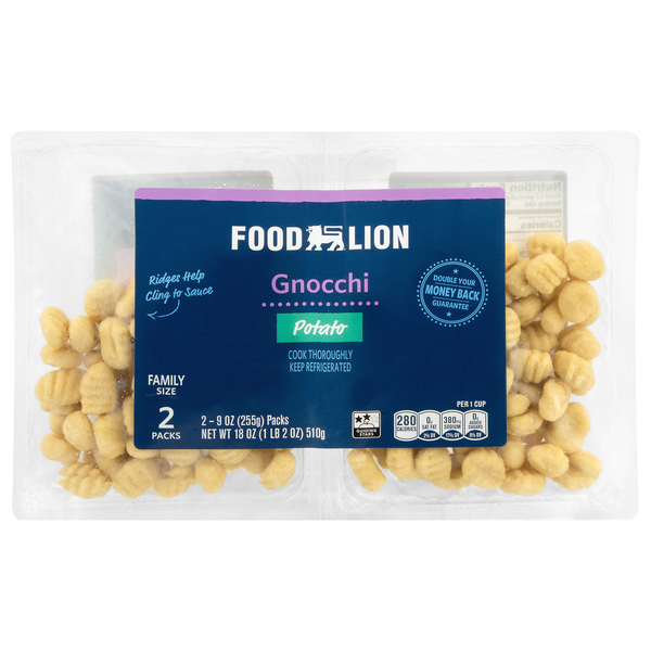 Food Lion Potato Gnocchi Family Size - 2 ct Refrigerated