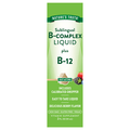 Nature's Truth Natural Berry Flavor Sublingual B-Complex Liquid Plus B-12