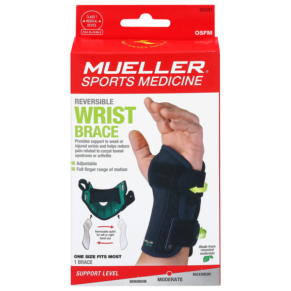Mueller Reversible Wrist Brace Black