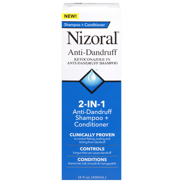 Nizoral 1% Ketoconazole 2-in-1 Anti-Dandruff Shampoo + Conditioner