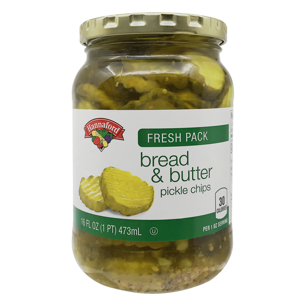 Hannaford Bread & Butter Pickle Chips Fresh Pack