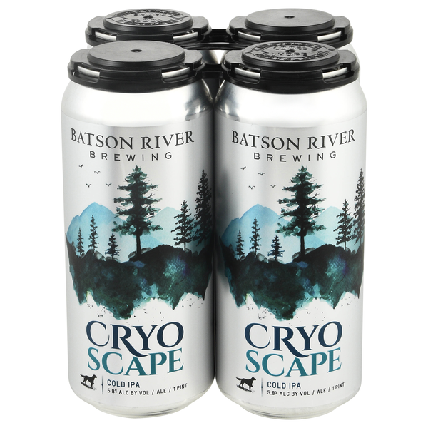 Batson River Brewing Cryo Scape Cold IPA Beer - 4 pk