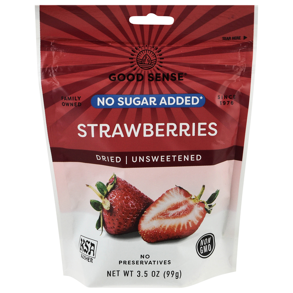 Good Sense No Sugar Added Dried Fruit Strawberries