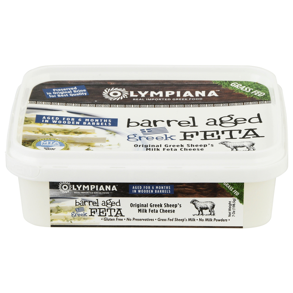 Olympiana Grass Fed Barrel Aged Greek Feta Cheese