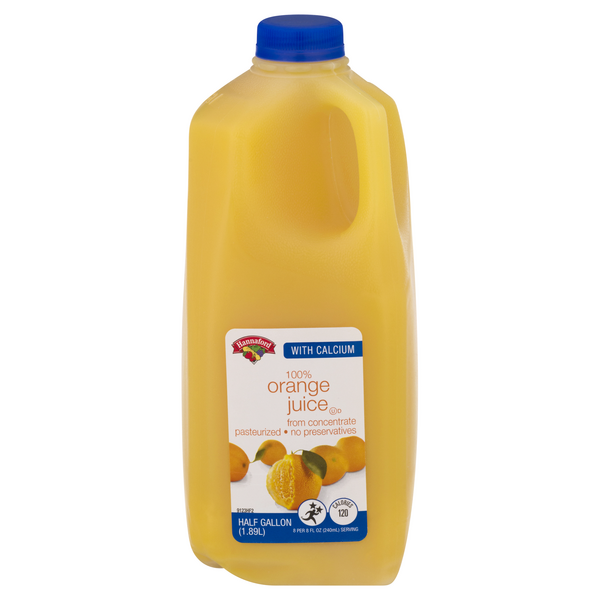 Hannaford 100% Orange Juice with Calcium from Concentrate