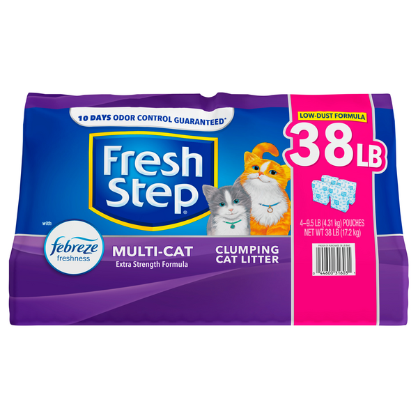 Save on Fresh Step MultiCat Clumping Cat Litter Febreze Freshness 4