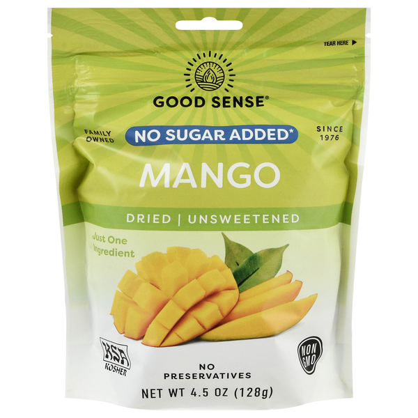 Good Sense No Sugar Added Dried Fruit Unsweetened Mango
