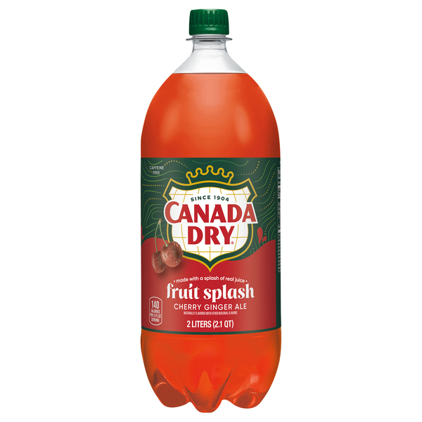 Canada Dry Fruit Splash Cherry Ginger Ale Soda