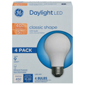 GE LED Daylight Classic Shape Light Bulbs Non-Dimmable 40w