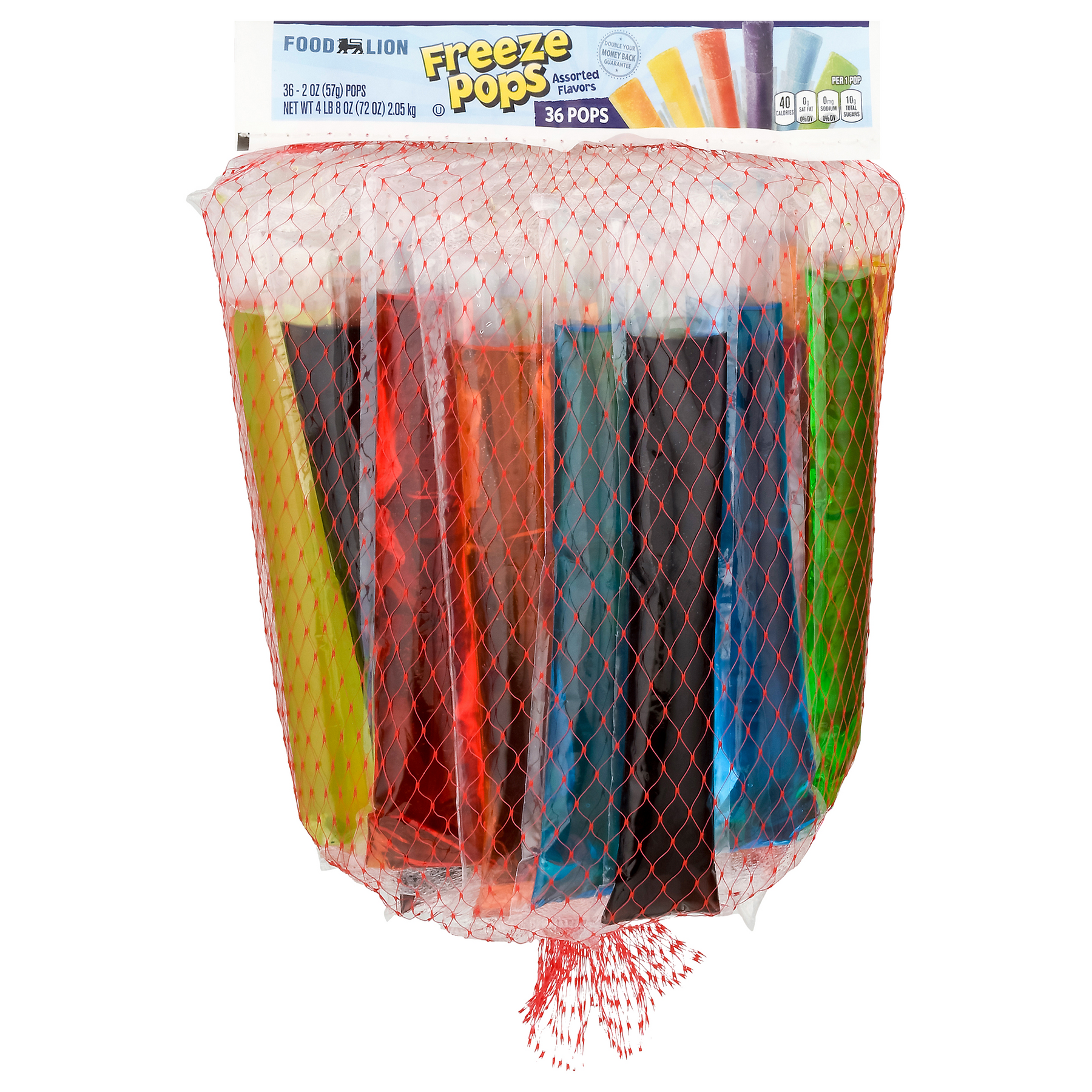 Food Lion Food Lion Freeze Pops Assorted Flavors - 36 ct