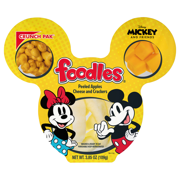 Crunch Pak Disney Foodles Peeled Apples Crackers & Cheese