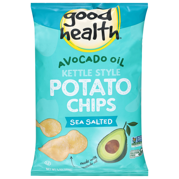 Good Health Gluten Free Sea Salted Avocado Oil Kettle Style Potato Chips