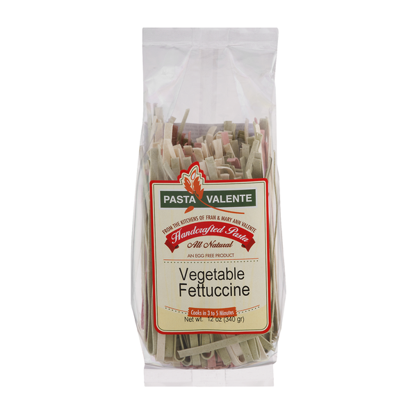 Pasta Valente Handcrafted Egg Free Vegetable Fettuccine Pasta