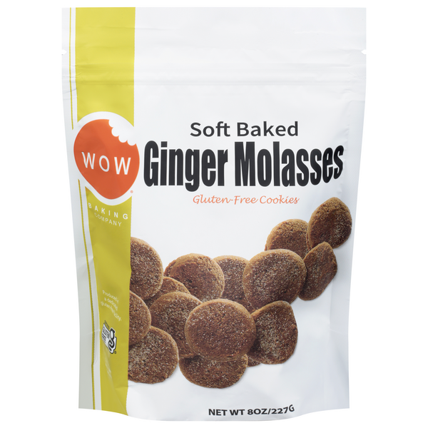 WOW Baking Company Soft Baked Ginger Molasses Cookies Gluten Free