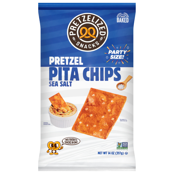 Pretzelized Snacks Pretzel Sea Salt Pita Chips