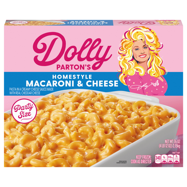 Dolly Parton's Homestyle Macaroni & Cheese Party Size Frozen Meal