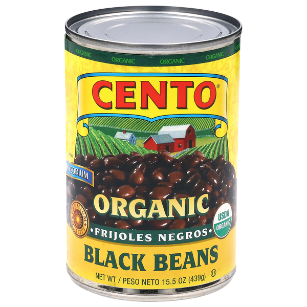Cento Organic Low Sodium Black Beans