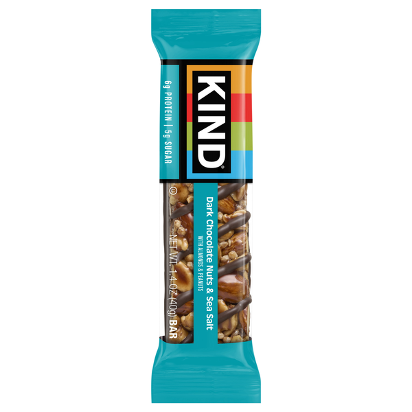 KIND Nuts & Spices Gluten Free Dark Chocolate Nuts & Sea Salt Bar