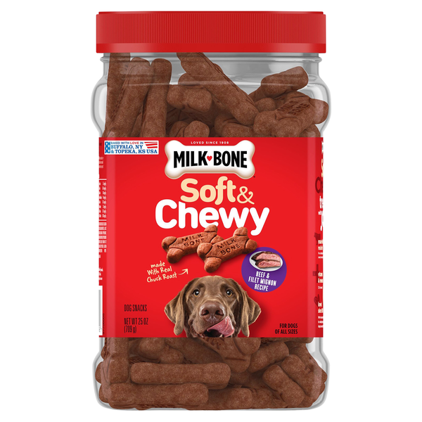 Milk-Bone Soft & Chewy Beef & Filet Mignon Recipe Dog Treats