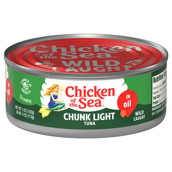 Chicken of the Sea Wild Caught Chunk Light Tuna in Oil