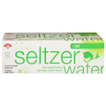 Hannaford Lime Seltzer Water - 12 pk