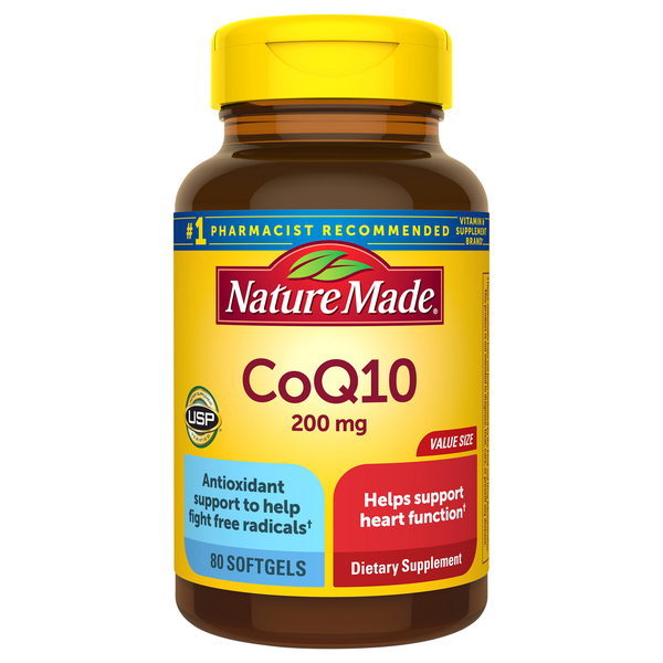 Nature Made CoQ10 200 mg Dietary Supplement Softgels