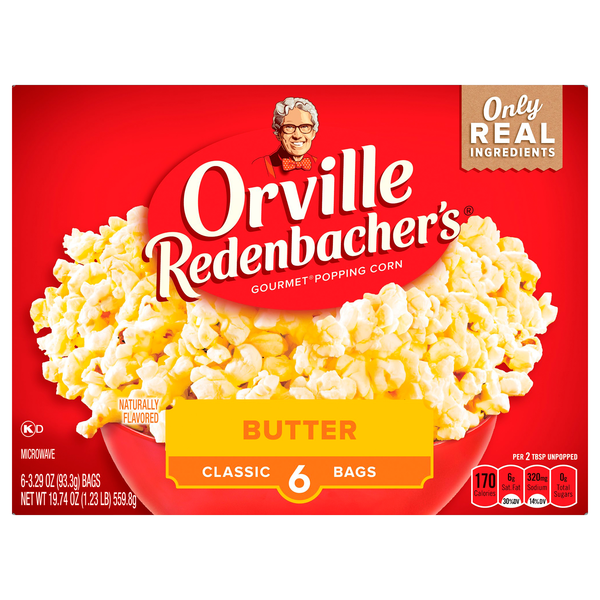 Orville Redenbacher's Butter Classic Bags Microwave Popcorn