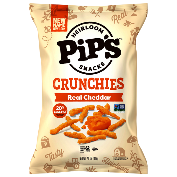 Pipcorn Real Cheddar Crunchies