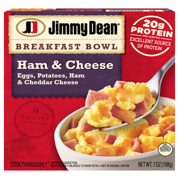 Jimmy Dean Ham & Cheese Breakfast Bowl Frozen Meal