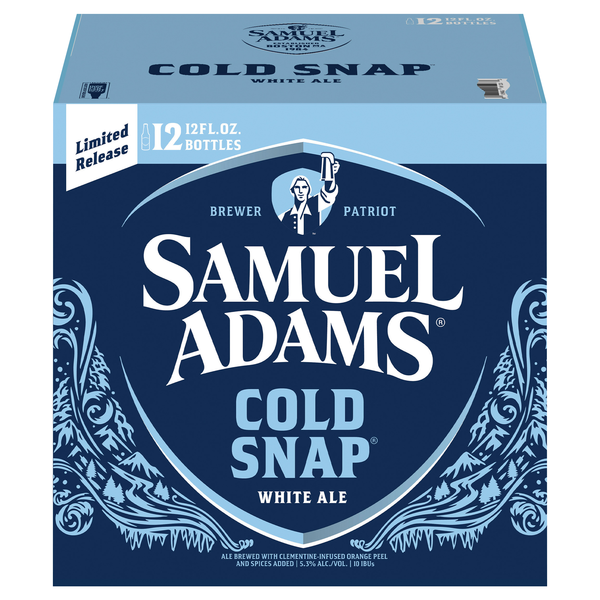 Samuel Adams Cold Snap White Ale Beer - 12 pk