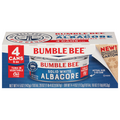 Bumble Bee Wild Caught Solid White Albacore Tuna in Vegetable Oil - 4 ct