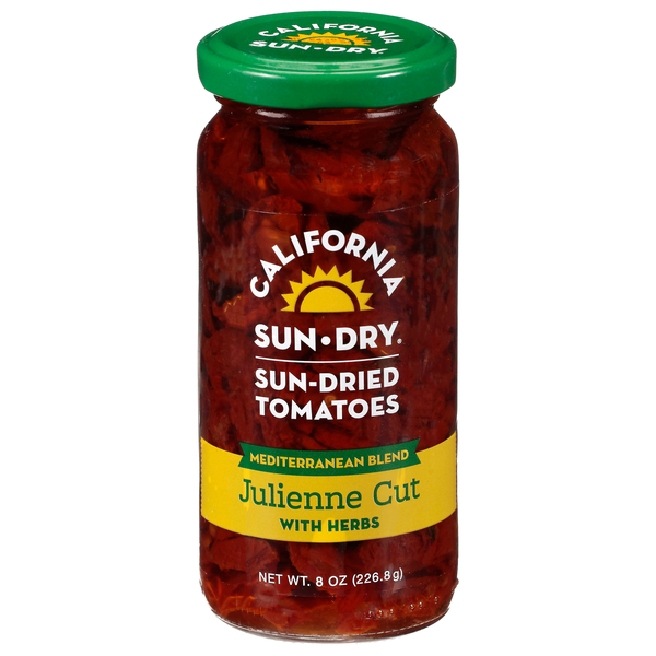 California Sun-Dry Julienne Cut Sun-Dried Tomatoes with Herbs