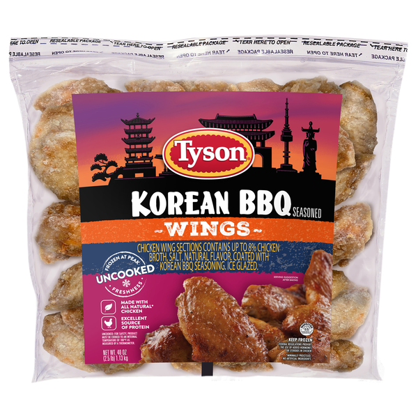 Tyson Korean BBQ Chicken Wings Frozen