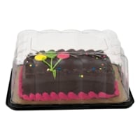 Our Brand Bakery Cake Chocolate w/Chocolate Buttercream Icing 1/8 Sheet