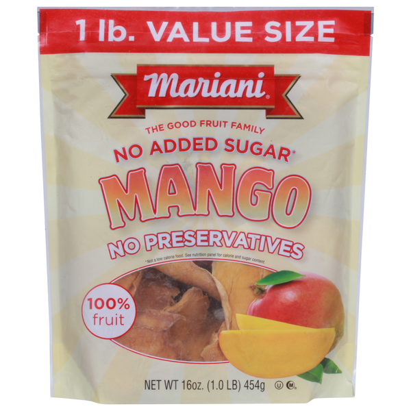 Mariani Family No Sugar Added Dried Fruit Mango