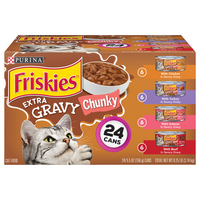 Friskies Extra Gravy Chunky Variety Pack Adult Wet Cat Food - 24 ct
