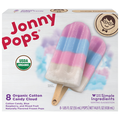 JonnyPops Organic Cotton Candy Cloud Ice Pops - 8 ct