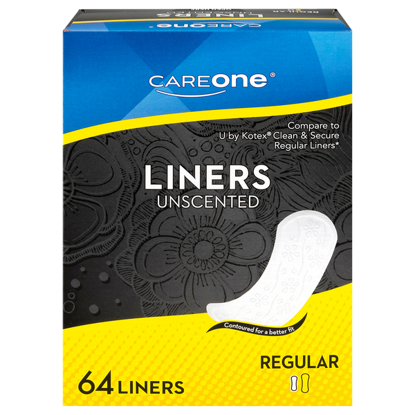 CareOne Unscented Regular Liners