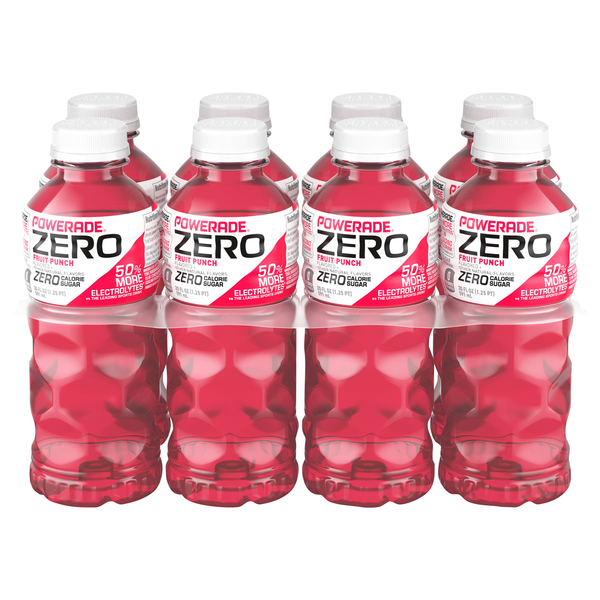 POWERADE Zero Sugar Sports Drink Fruit Punch - 8 pk