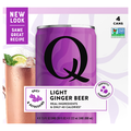 Q Light Ginger Beer Soda - 4 pk