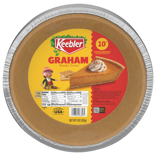 Keebler Ready Crust Pie Crust Graham Cracker 10 Inch