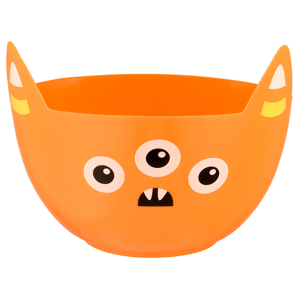 Smart Living Halloween Candy Bowl Orange Monster
