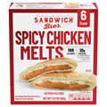 Sandwich Bros. Spicy Chicken Melts Pita Sandwiches - 6 ct Frozen