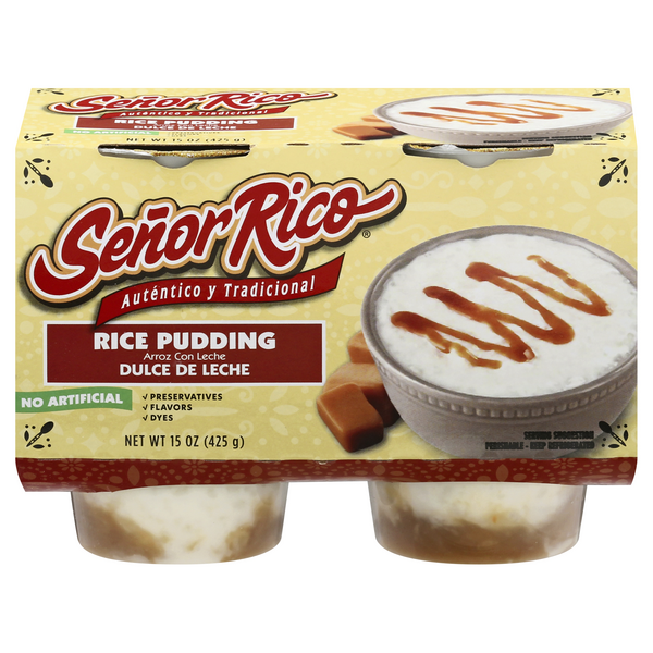 Save on Senor Rico Rice Pudding Dulce De Leche 4 ct Order Online Delivery GIANT