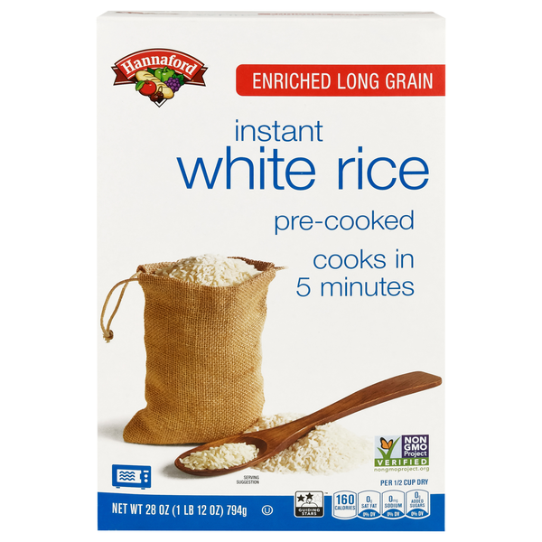 Hannaford Instant Enriched Long Grain White Rice