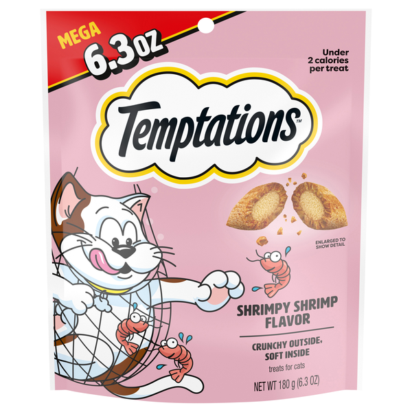 Temptations Shrimpy Shrimp Flavor Crunchy & Soft Cat Treats
